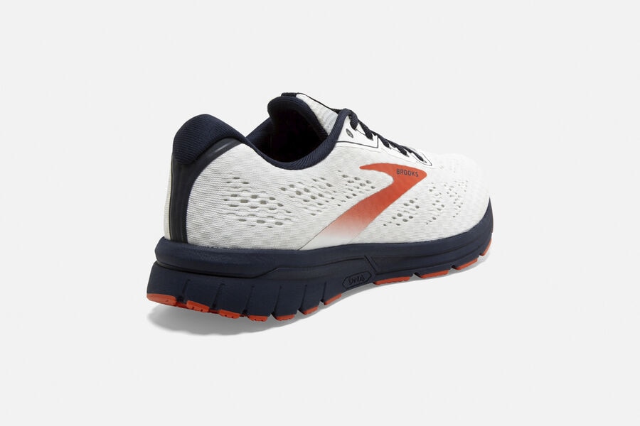 Brooks Anthem 3 Road Running Shoes Mens White/Red 937410-QBK